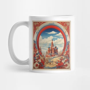 The Golden Ring Russia Vintage Tourism Poster Mug